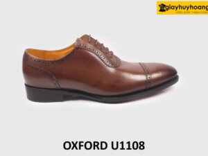 [Size 43] Giày tây nam da bò nhập ý italy Brogues Oxford U1108 001