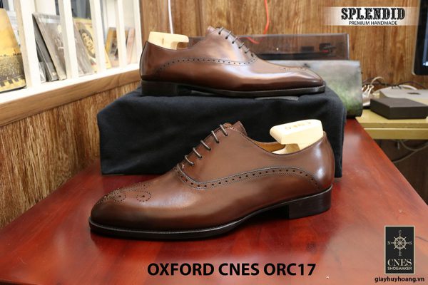 [Outlet] Giày da nam đẹp Oxford CNES ORC29 size 41 002