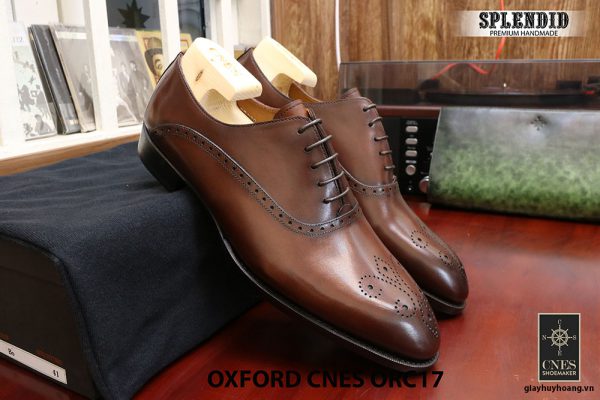[Outlet] Giày da nam đẹp Oxford CNES ORC29 size 41 001