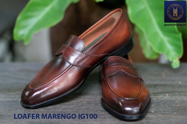 Giày tây lười nam không dây Marengo IG100 001