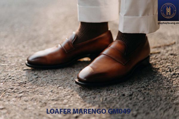 giày lười loafer không dây da bò marengo gm049 001
