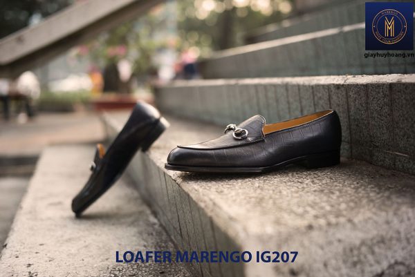 Giày lười nam không dây loafer marengo IG207 006