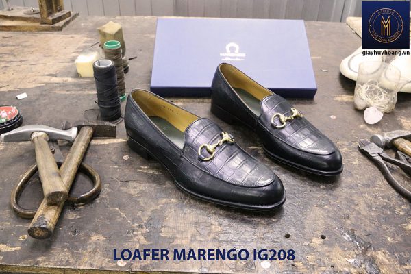 Giày nam không dây loafer Marengo IG208 005