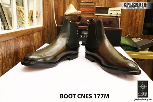 Giày da nam cổ cao Boot CNES 177M size 46 005