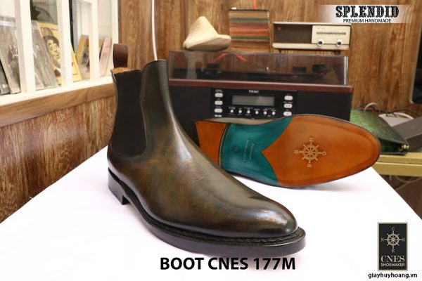 Giày da nam cổ cao Boot CNES 177M size 46 004