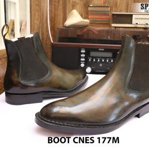Giày da nam cổ cao Boot CNES 177M size 46 003
