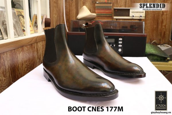 Giày da nam cổ cao Boot CNES 177M size 46 001