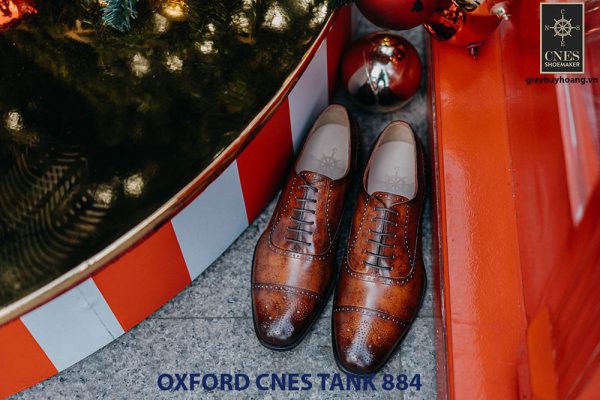 Giày da nam hàng hiệu Oxford CNES Tank884 002
