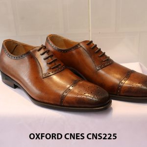 Giày tây nam da đẹp Oxford CNES CNS225 012