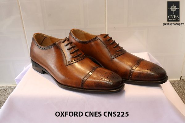 Giày tây nam da đẹp Oxford CNES CNS225 012