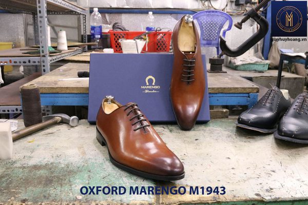 Giày tây nam da trơn Oxford wholecut Marengo M1943 004
