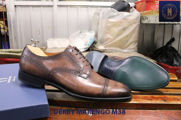 Bán giày tây nam da bò Derby marengo M38 006