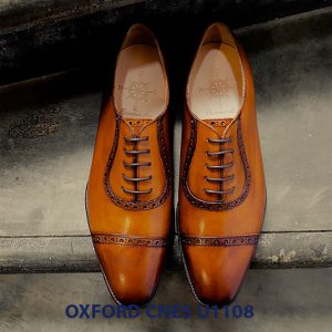 Giày tây nam da bò Oxford CNES U1108 004