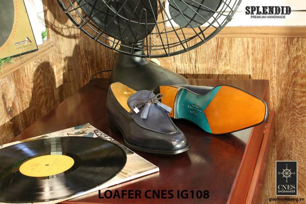 Giày lười nam da bò Loafer CNES IG108 Size 42 006
