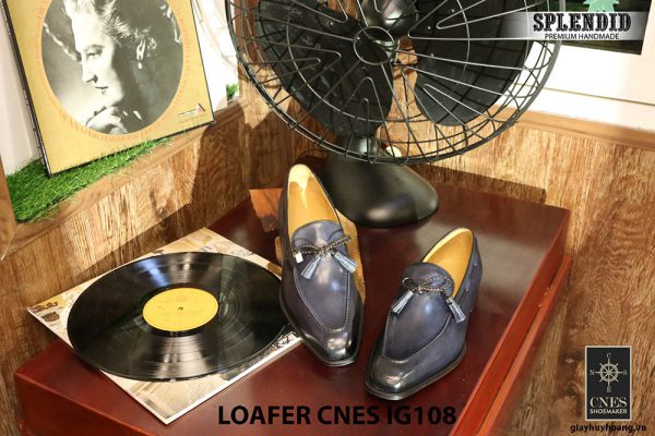 Giày lười nam da bò Loafer CNES IG108 Size 42 002