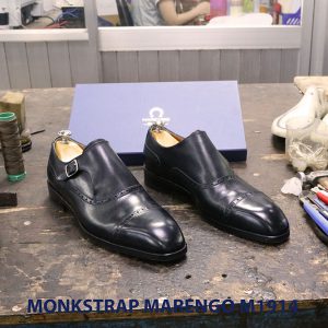 Giày da nam không dây Monkstrap Marengo M1914 003
