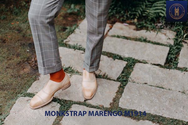 Giày da nam không dây Monkstrap Marengo M1914 001
