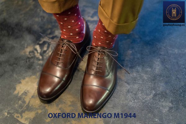 Giày da nam đế cao su Oxford Marengo M1944 002