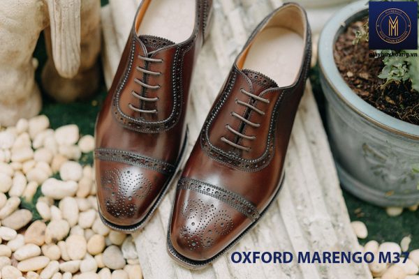 Giày tây nam da bò cột dây Oxford MArengo M37 001