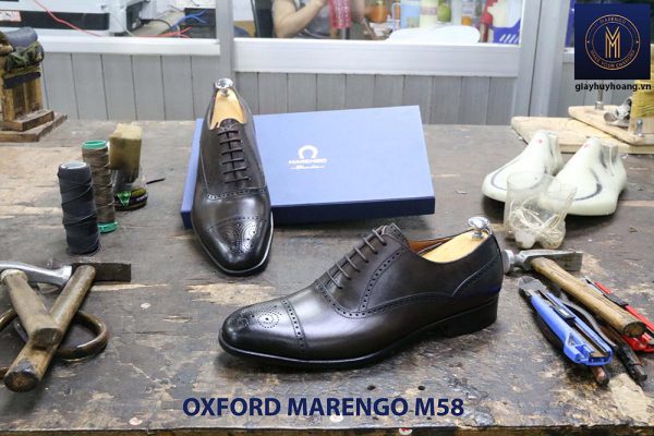 Giày tây da nam Oxford captoe Marengo M58 004
