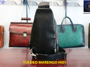 Túi bao tử đeo chéo nam da bò Marengo 006