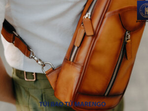Túi bao tử đeo chéo nam da bò Marengo 003