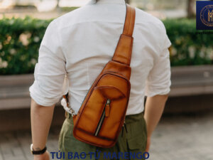 Túi bao tử đeo chéo nam da bò Marengo 001