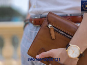 Túi cầm tay nam da bò CLUTCH Marengo T21 005