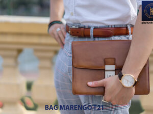 Túi cầm tay nam da bò CLUTCH Marengo T21 002