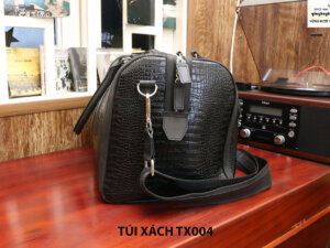 Túi xách đi du lịch da bò vân cá sấu nam CNES TX004 002