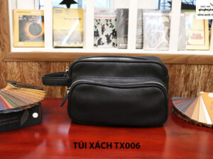 Túi cầm tay da hột không nhăn nam CNES TX006 001