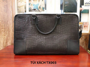 Túi xách du lịch da bò vân cá sấu nam CNES TX003 001