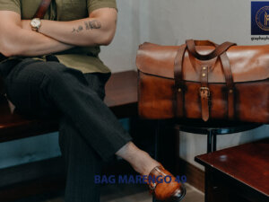 Túi xách du lịch da bò nam cao cấp Marengo 49 004