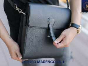 Túi đeo vai chéo da bò nam Marengo 45-1 001