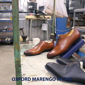 Giày tây nam da trơn Oxford wholecut Marengo M1943 005