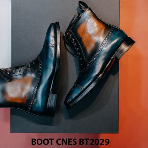 Giày da nam cổ cao Boot CNES BT2029 002