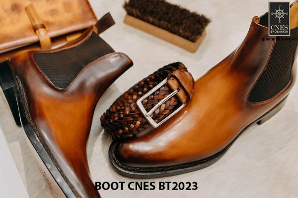 Giày da nam cổ cao Boot CNES BT2023 001