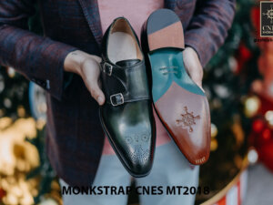 Giày da nam không dây Monkstrap CNES MT2018 007