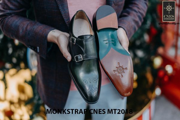 Giày da nam không dây Monkstrap CNES MT2018 007