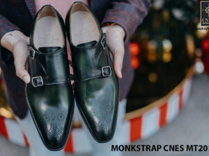 Giày da nam không dây Monkstrap CNES MT2018 006