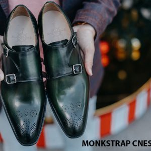 Giày da nam không dây Monkstrap CNES MT2018 006