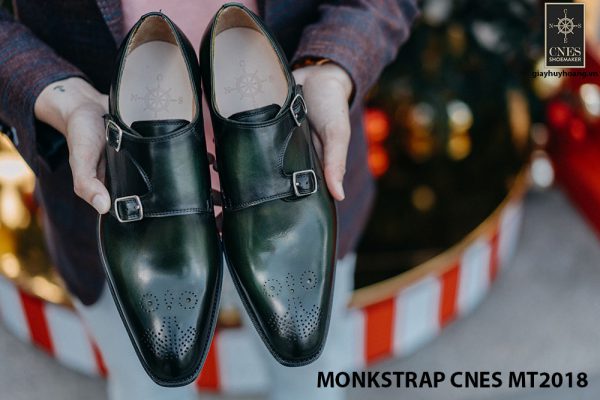 Giày da nam không dây Monkstrap CNES MT2018 006
