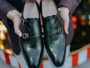 Giày da nam không dây Monkstrap CNES MT2018 006