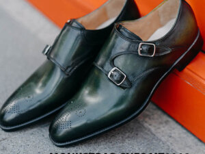 Giày da nam không dây Monkstrap CNES MT2018 004