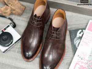 Giày da nam chính hãng Chukka Boot CNES BT2038 001