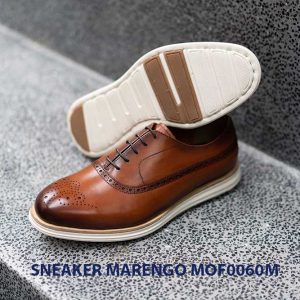 [Outlet Size 41] Giày da nam thể thao Sneaker Marengo MOF0060 004