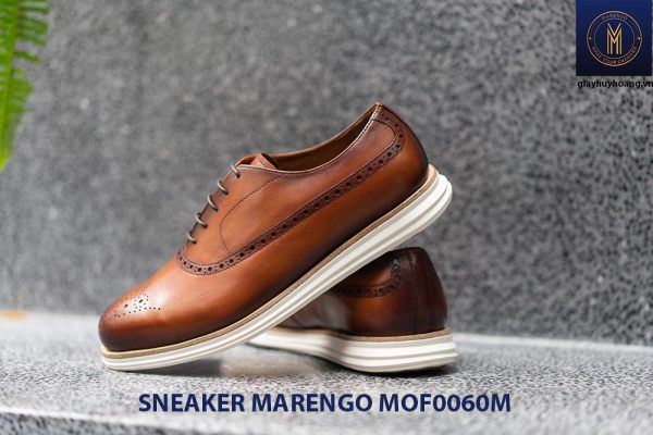 [Outlet Size 41] Giày da nam thể thao Sneaker Marengo MOF0060 001