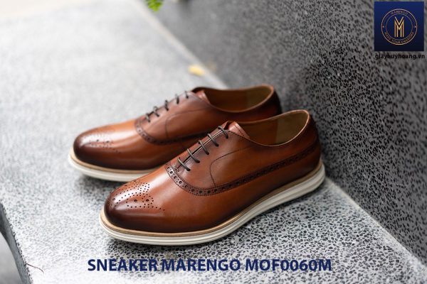 [Outlet Size 41] Giày da nam thể thao Sneaker Marengo MOF0060 002
