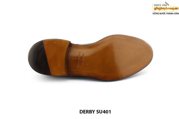 [Outlet size 41.42.43] Giày da bò nam dập vân Epsom Derby SU401 006