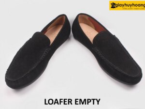 Giày lười nam da lộn đế thấp Mocasin Loafer EMPTY 016